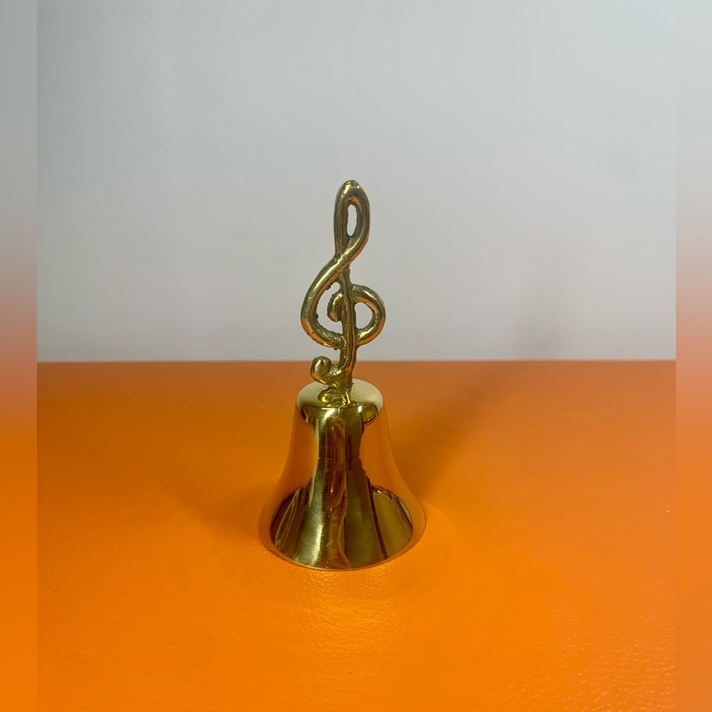 Vintage Tremble Figurine Solid Brass Bell